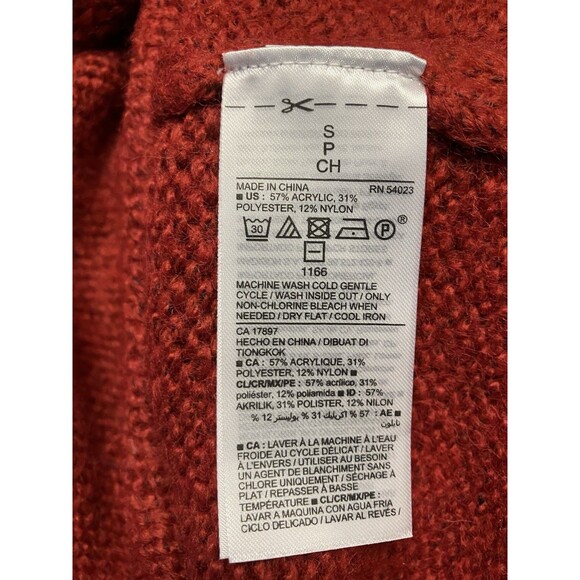 Old Navy Womens NWT Red Crew Neck Sweater Size Small - Picture 3 of 5